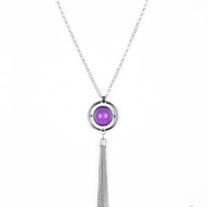 Always Front and Center - Purple Necklace set